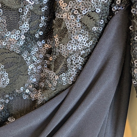 Lauren Ralph Lauren Sequined Navy Dress - Picture 2 of 6